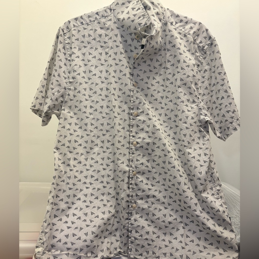 Ted Baker Black and White Geometric Shirt